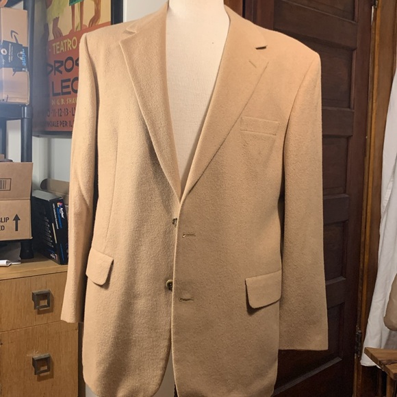 BROOKS BROTHERS 100% CAMELHAIR 2 BUTTON BLAZER SPORTCOAT LUXURY